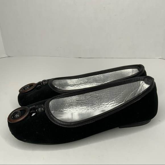 Max Mara black embellished flats. - Picture 4 of 11